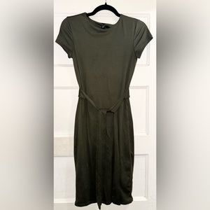 Olive Short Sleeve Dress